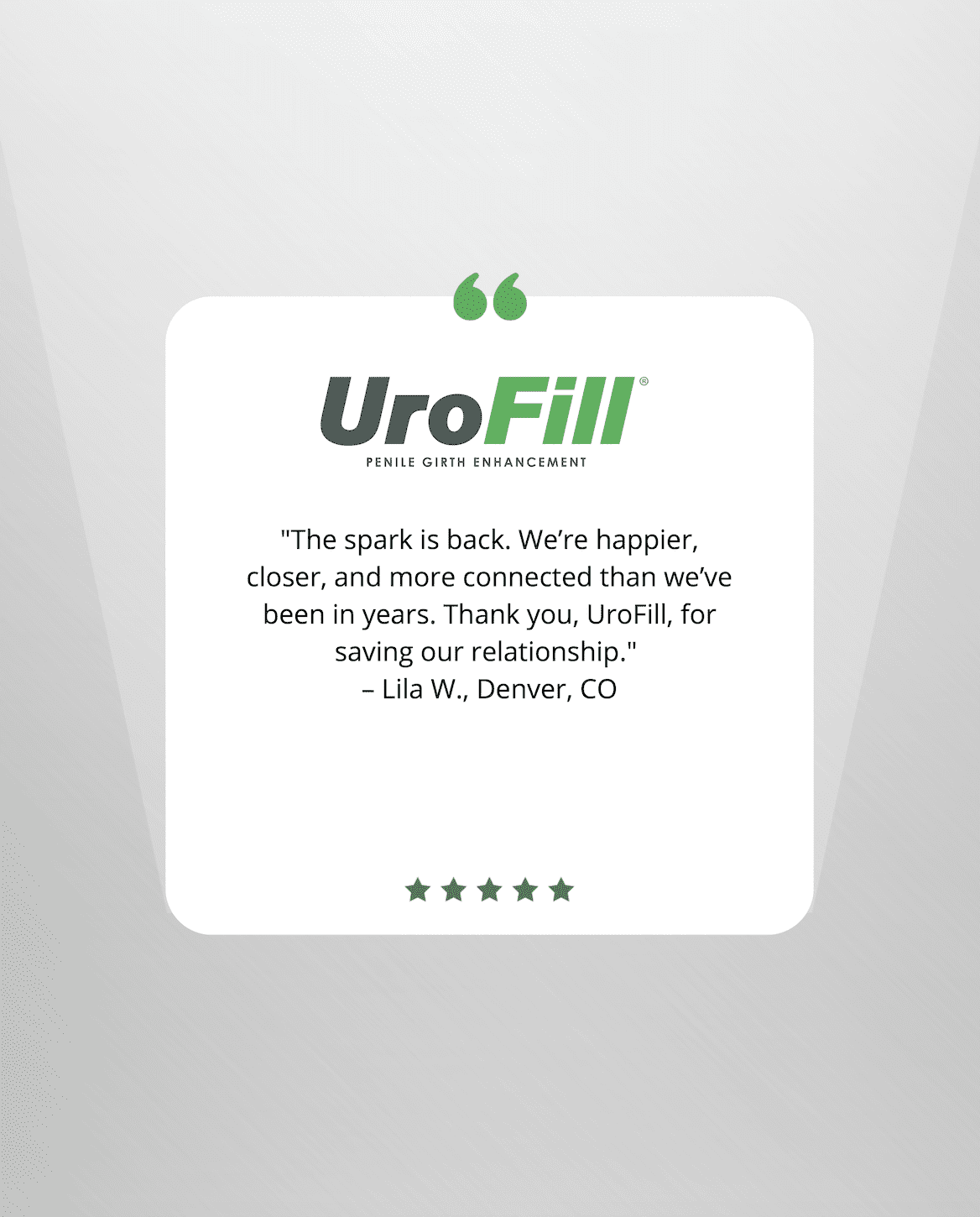 UroFill Testimonial 4