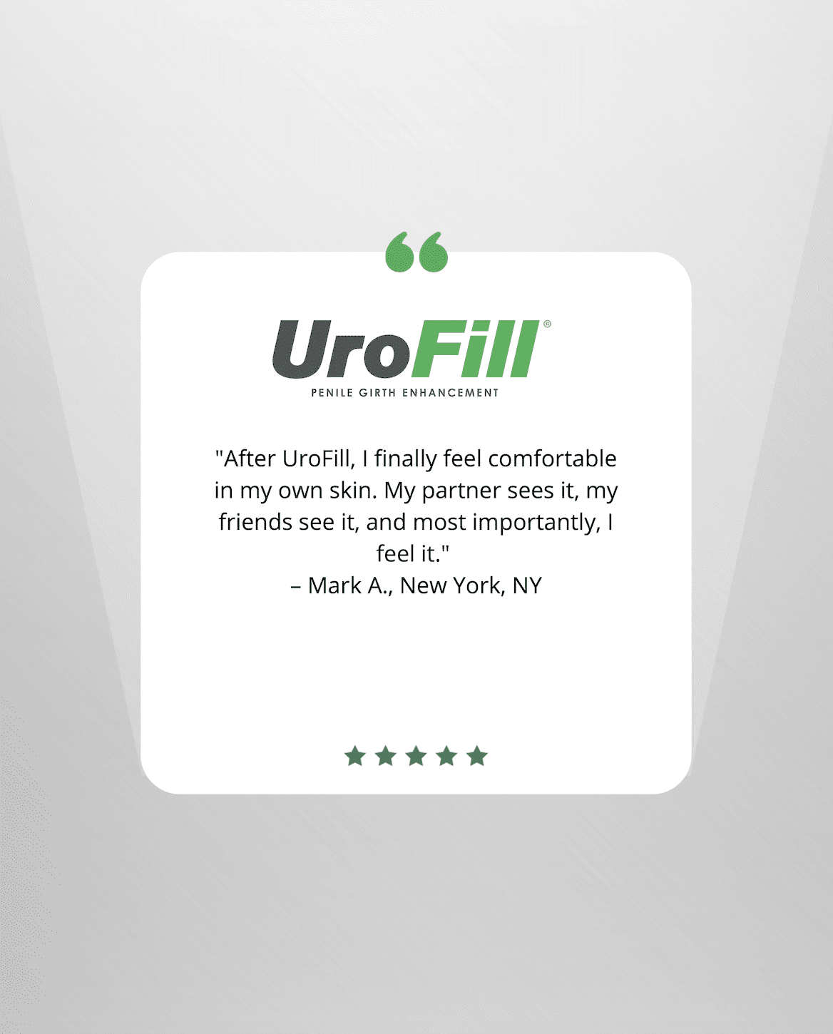 UroFill Testimonial 5