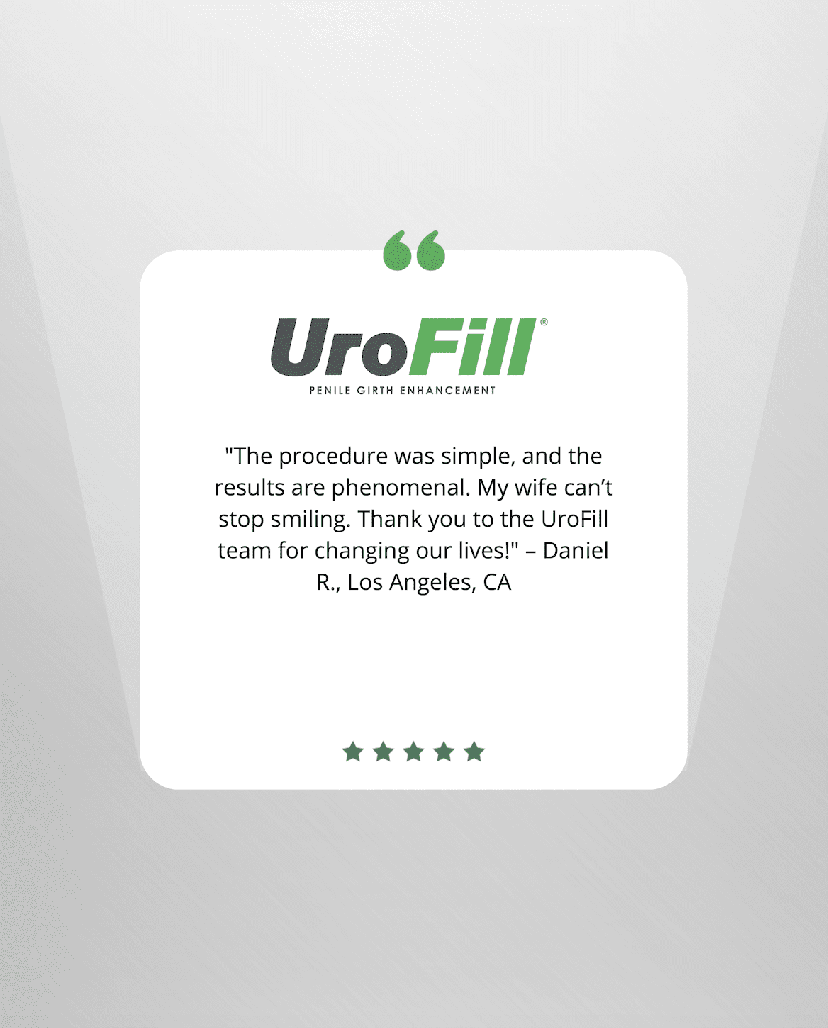 UroFill Testimonial 7