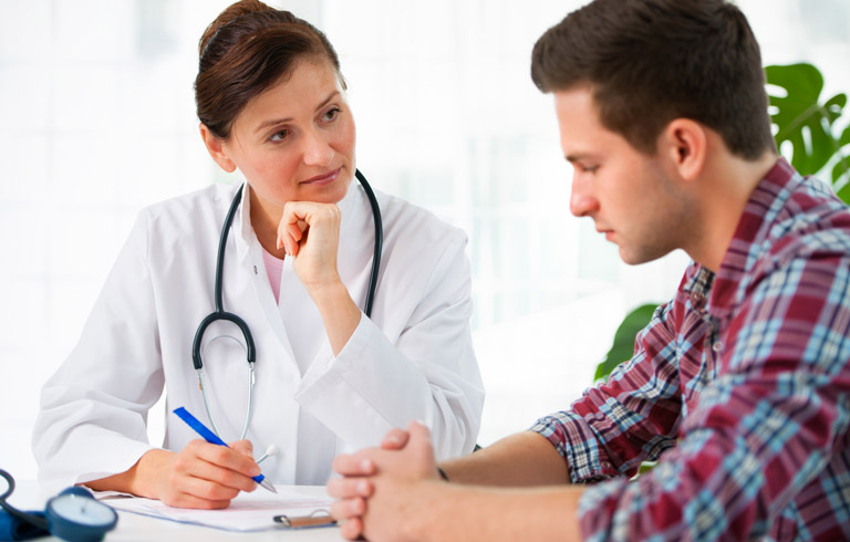 Doctor-Consulting-Patient-Suffering-From-Peyronie's-Disease