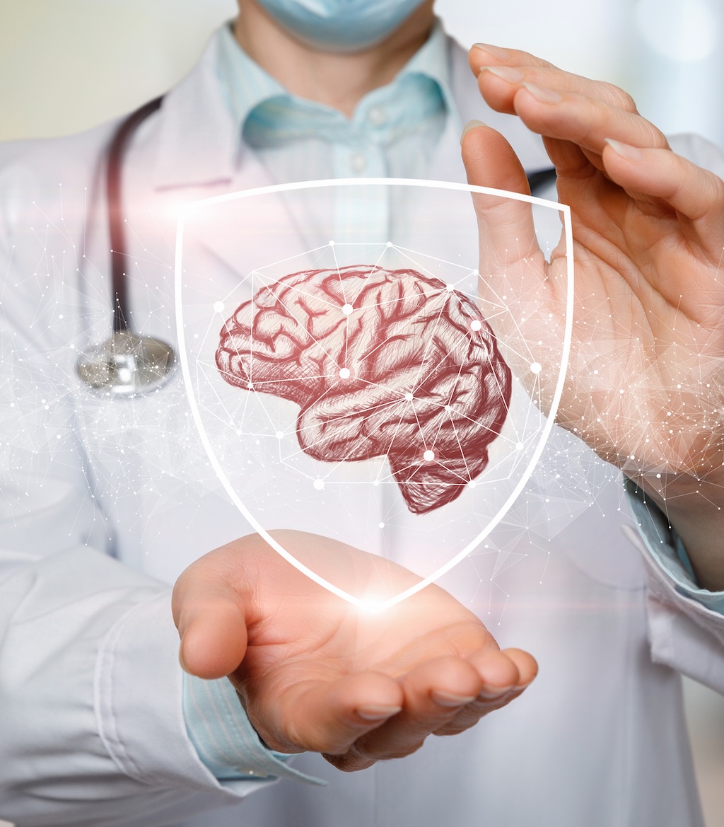 medical concept of doctor with brain