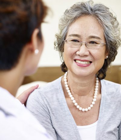 Doctor-going-over-sling-procedure